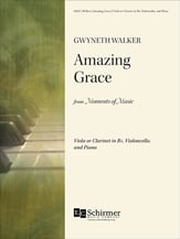 Amazing Grace Viola or Clarinet, Cello and Piano cover